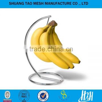 Stainless steel Wire Fruit basket with Banana Hanger(Guangzhou factory)