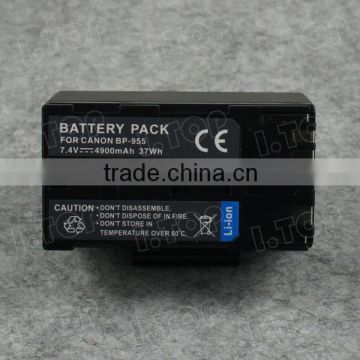 4900mAh BP-955 Battery For Canon XF100 XF105 XF300 XF305 BP-955 Camcorder Battery with Power Level Meter
