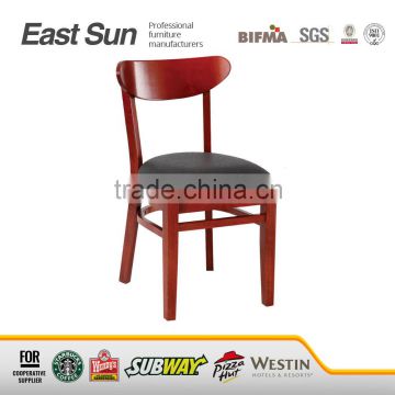 Manufacture price comfortable wood relaxing dining restaurant chair