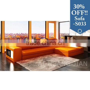 genuine leather PU PVC furniture l-shape luxury sofa set models