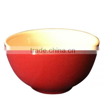 solid color porcelain bowl