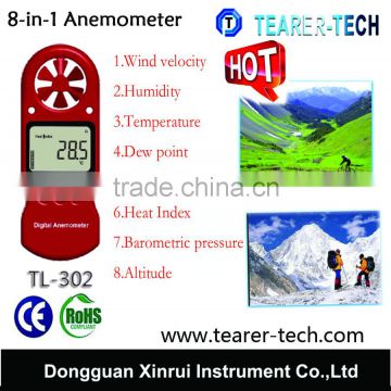 blue and red color OEM High Quality Digital wind speed Anemometer for home and industrial Manufacturer in China Wholesale
