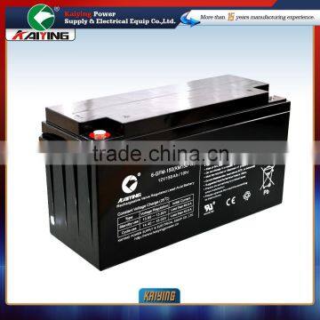 12V150AH Long Life Free Maintainance VRLA Deep Cycle Battery