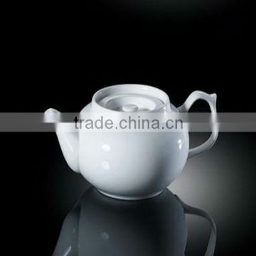 H7427 porcelain white oem new design 950ml super white tea pot