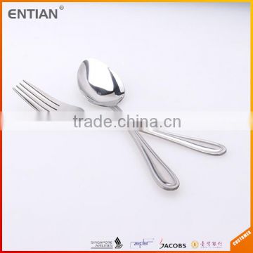 Stainless steel spoon and fork korean fork and spoon set
