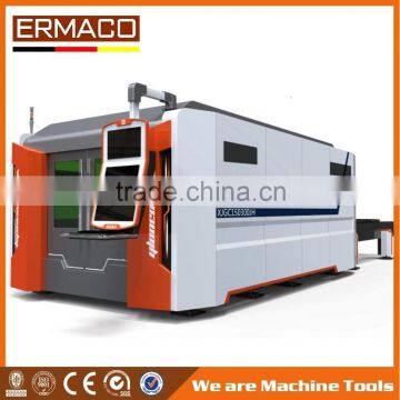 Large closed 500W 1KW 2KW Fiber Laser Metal Cutting Machine KJG-1530JH with CE FDA SGS from China ERMACO