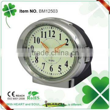 BM12503 Hand light oval alarm clock/Best price bell alarm clock