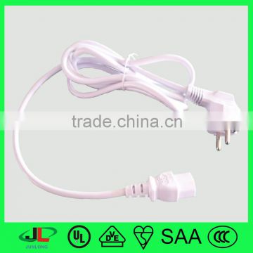 Europe standard power supply male and female electrical power cord plug