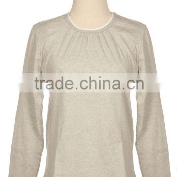 Shandong Spring Fashion men's 180grams 100%cotton o-neck plain dyed raglan long sleeve baseball t-shirt