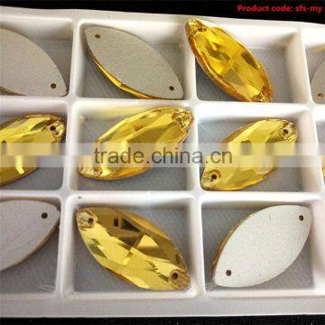 Newest sale super quality sew on resin stone in many style