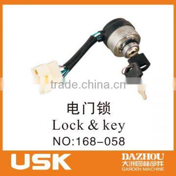 Lock & key for USK 2KW gasoline generator 168F/2900H(GX160) 5.5HP/6.5HP spare part