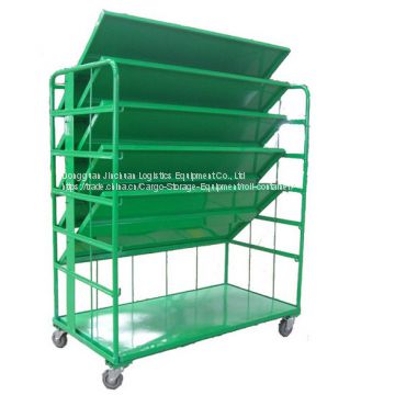 Supermarket Cargo Transport Security Roll Container Galvanized