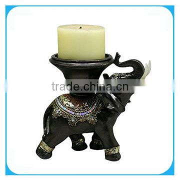 Resin elephant candle holder for home decor