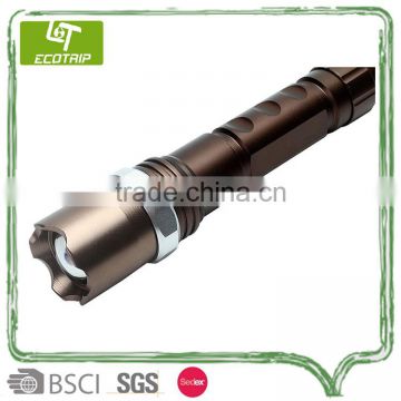 camping torch led dry battery portable	aluminum flashlight