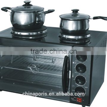 2015 factory hot sale!! classic model poplur EU and USA electric oven with double hot plates