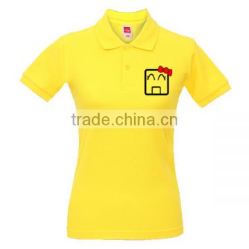 Hot selling women custom polo shirts nice 100% cotton polo shirt