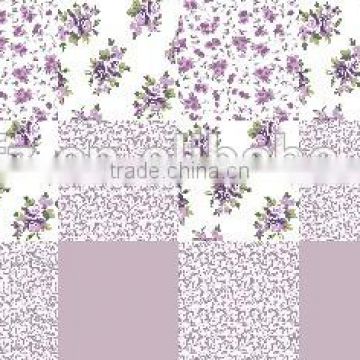 pretty printed textile fabric 100% polyester brushed fabric