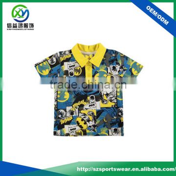 New Design Children Casual Polo shirt, Sublimation Polyester Jersey Polo T-shirt