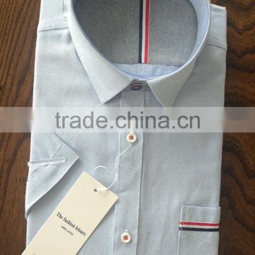 Hot sale wholesale custom soft short sleeve men's formal dress shirt