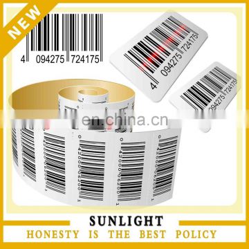Commercial computer printed barcode silicone adhesive stickers