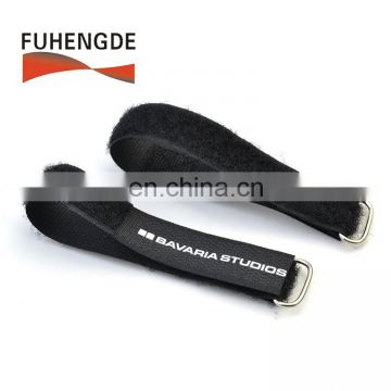 Mental buckle hook loop strapping fastening with logo printing