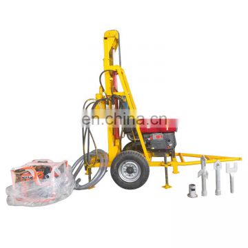 120m factory price electric start diesel hydraulic water well rig drilling machine portable