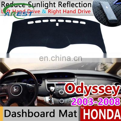 for Honda Odyssey 2003~2008 JDM Model Anti-Slip Mat Dashboard Cover Pad Sunshade Dashmat Protect Carpet Cushion Accessories 2004