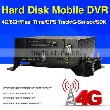 8CH Bus Dvr 4G Mobile - Passengers Counter GPS G-sensor Real-time Car Camera Recorder