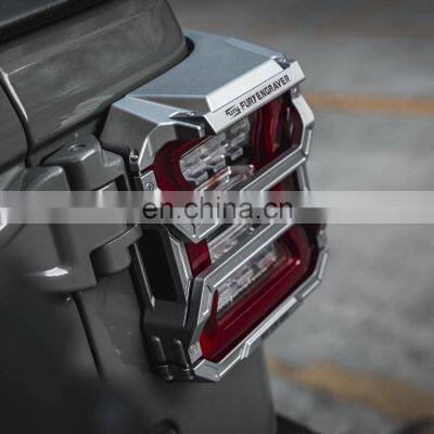 Offroad aluminum Taillight covers for Jeep Wrangler JK 07-17 CNC tail lamp cover for jeep wrangler JL 2018+