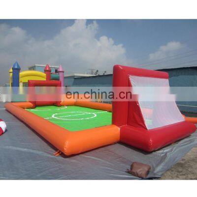 Commercial outdoor playground inflatable soap soccer field for sale