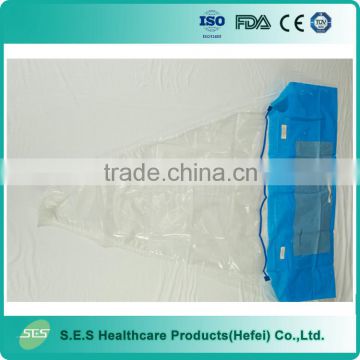0.08 PE film high quality disposable surgical sterile under buttock drape