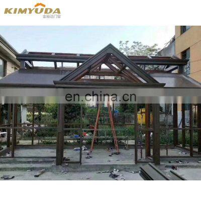 Modern Manufacturer Aluminum Sunroom Kits Aluminum Alloy Enclosed Patio Winter Sunroom Four Season