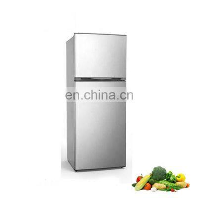 200L Chinese Factory  SAA SASO Approved Double Door No Frost Stainless Steel Refrigerator