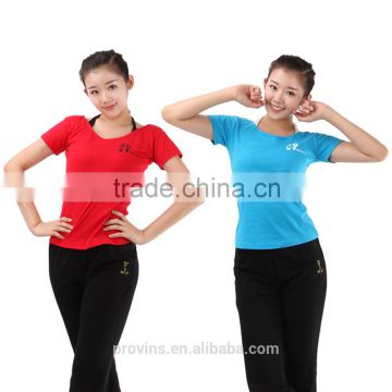Girls Dance and Sports Tee Shirts, Short Sleeve Dance Tops