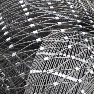 Convenient Transportation Interspersed Stainless Steel Rope Mesh Acid And Alkali Resistance
