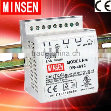 CE Approval DR-45-12 45w 12V 3.5A Din Rail switching power supply 45w 12V 3.5A