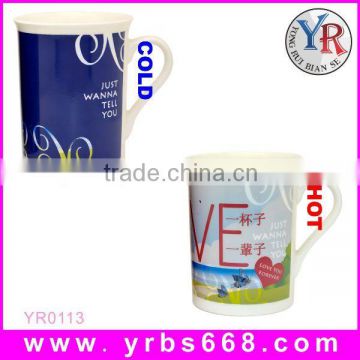 Hot new products for 2014 custom heat sensitive sublimation bone china ceramic tiki cup