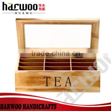 Twings wooden tea box,pine wood tea box,custom wooden tea box