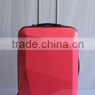 ABS + PC film luggage 360 degree rotational wheels/girls travel luggage