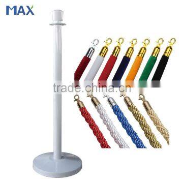 steel crowd control queue rope post