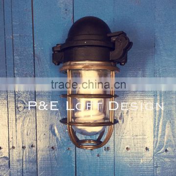 <HOT>Taiwna made LOFT STYLE 12V/24V/110V IP56 waterproof steel vintage hanging light