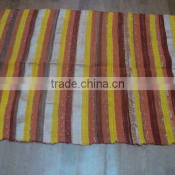 handloom cotton mat for floor from india