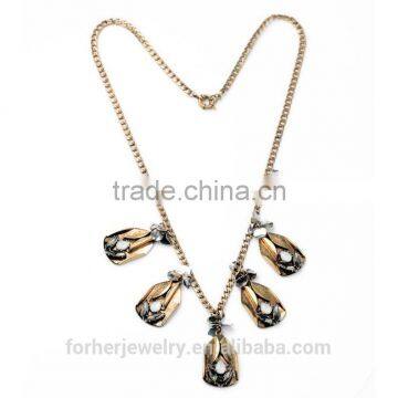 Hot selling fashion handmade chunky pearl necklaces SKA4703