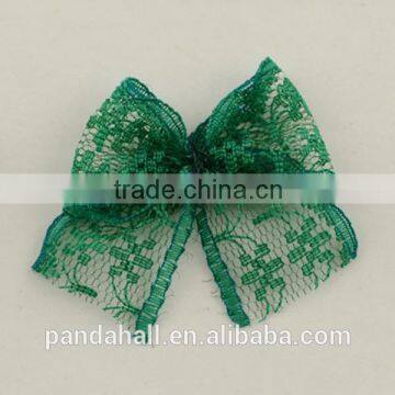 DarkGreen Lace Trim Bowknot Costume Accessories, More colors for choice(WOVE-Q047-09)