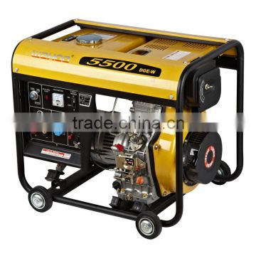 CE 4.5KW WAHOO WH5500DG AC Single Phase Output Type 5kva silent diesel generator in india
