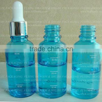 30ml blue dropper bottle, essential oil glass bottle