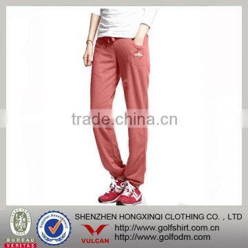 womens knit cotton sports tapered pants