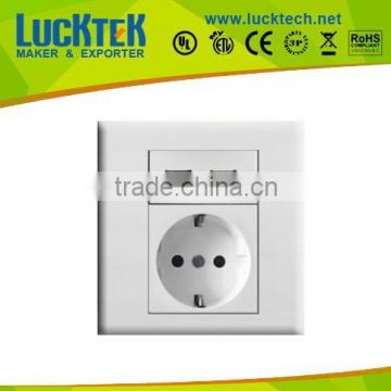 Euro Type USB wall socket face plate