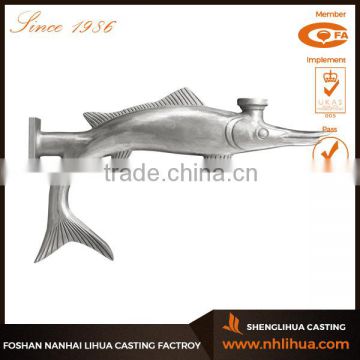 D027 Fish Shape Aluminum Sand Casting Lamp Arm Design
