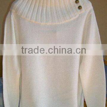 2010 ladies mohair high collar fashion sweater